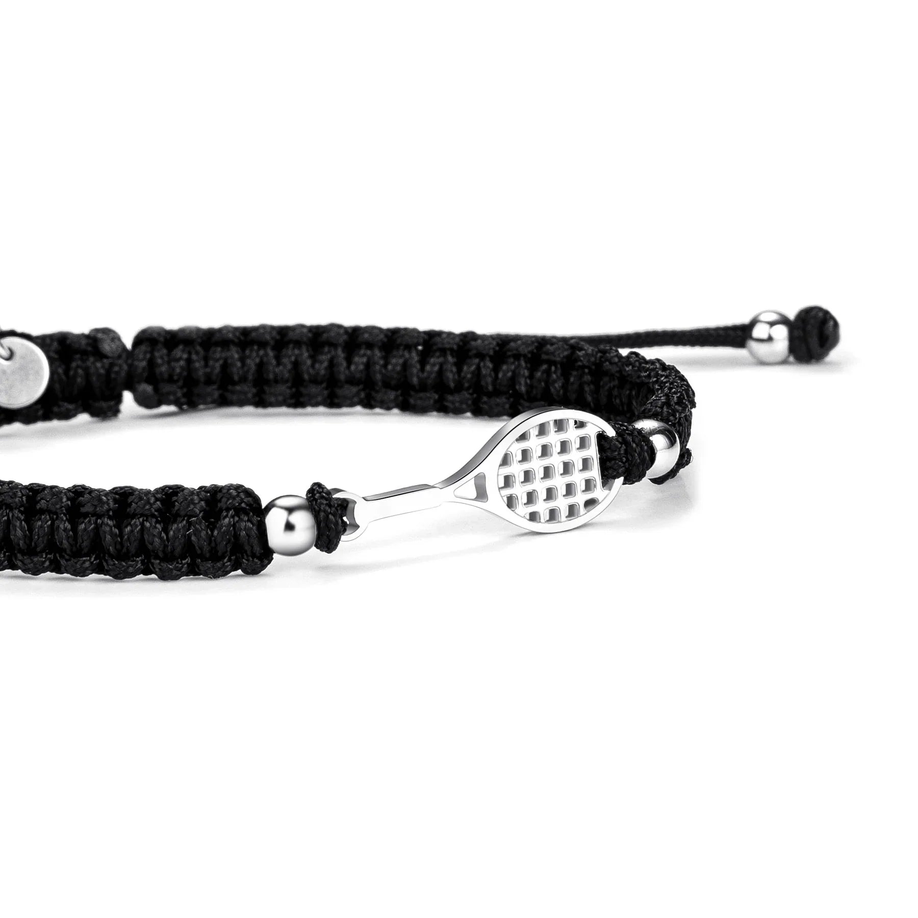 Silver Tennis Braided Bracelet